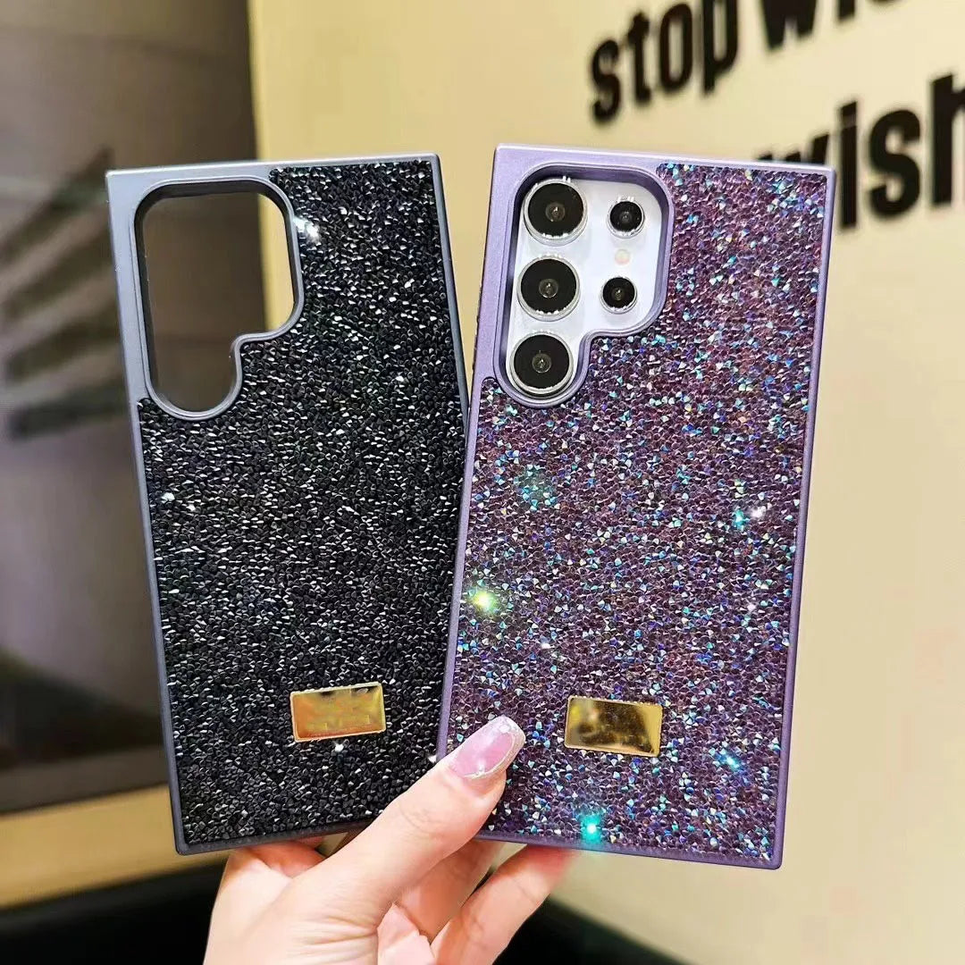 Galaxy Swan Glitter Case