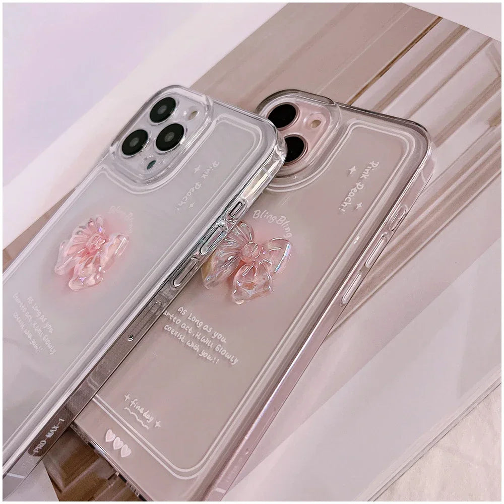 iPhone 3D Bow Clear Case