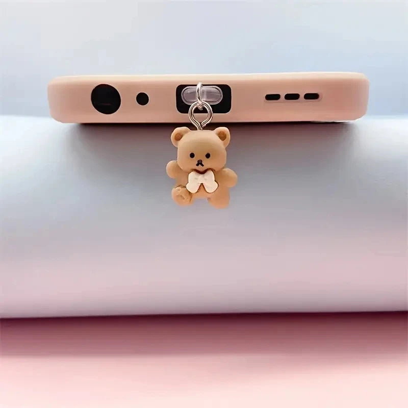 Bear Dust Plug Charm