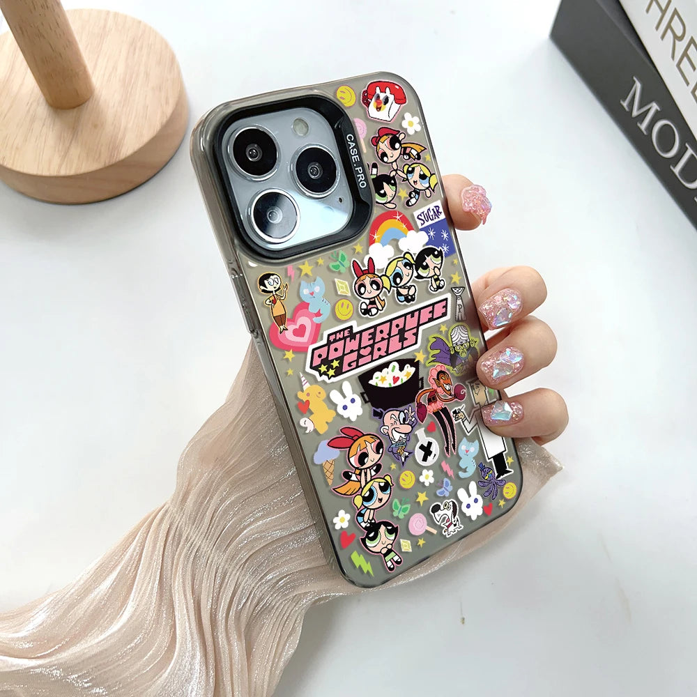 iPhone Powerpuff Girls Silver TPU Case