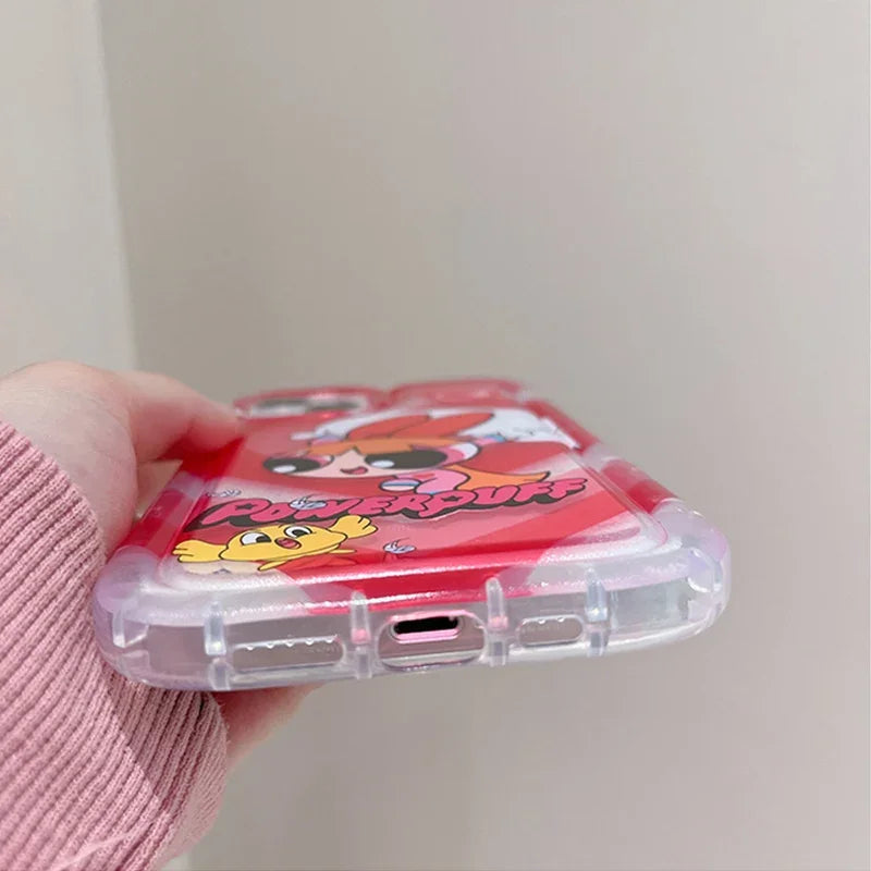 iPhone Powerpuff Girls Clear Shockproof Case