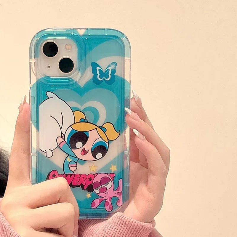 iPhone Powerpuff Girls Clear Shockproof Case