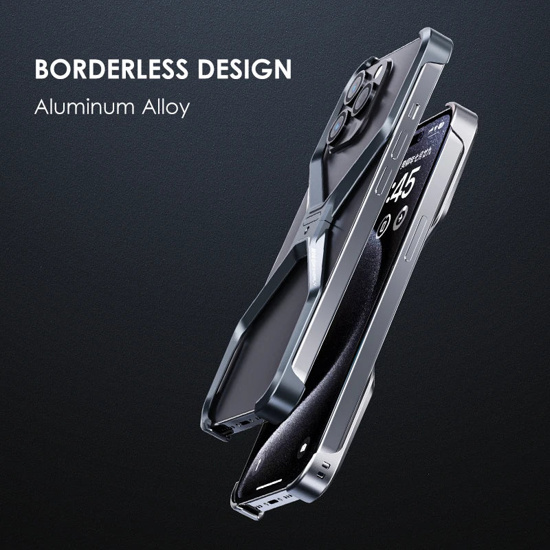 iPhone Aluminum Rimless Shockproof Case