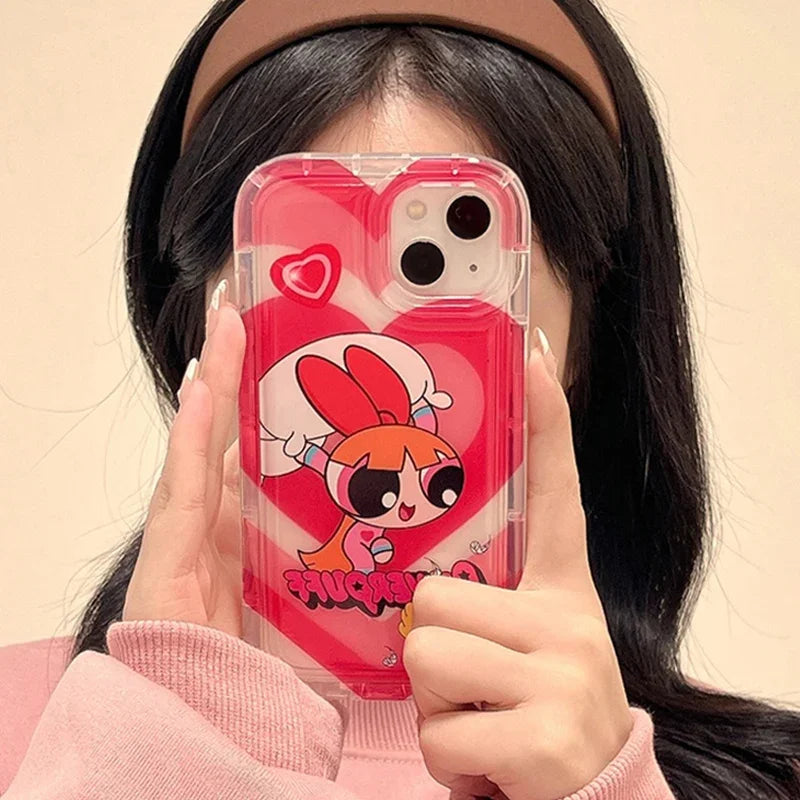 iPhone Powerpuff Girls Clear Shockproof Case