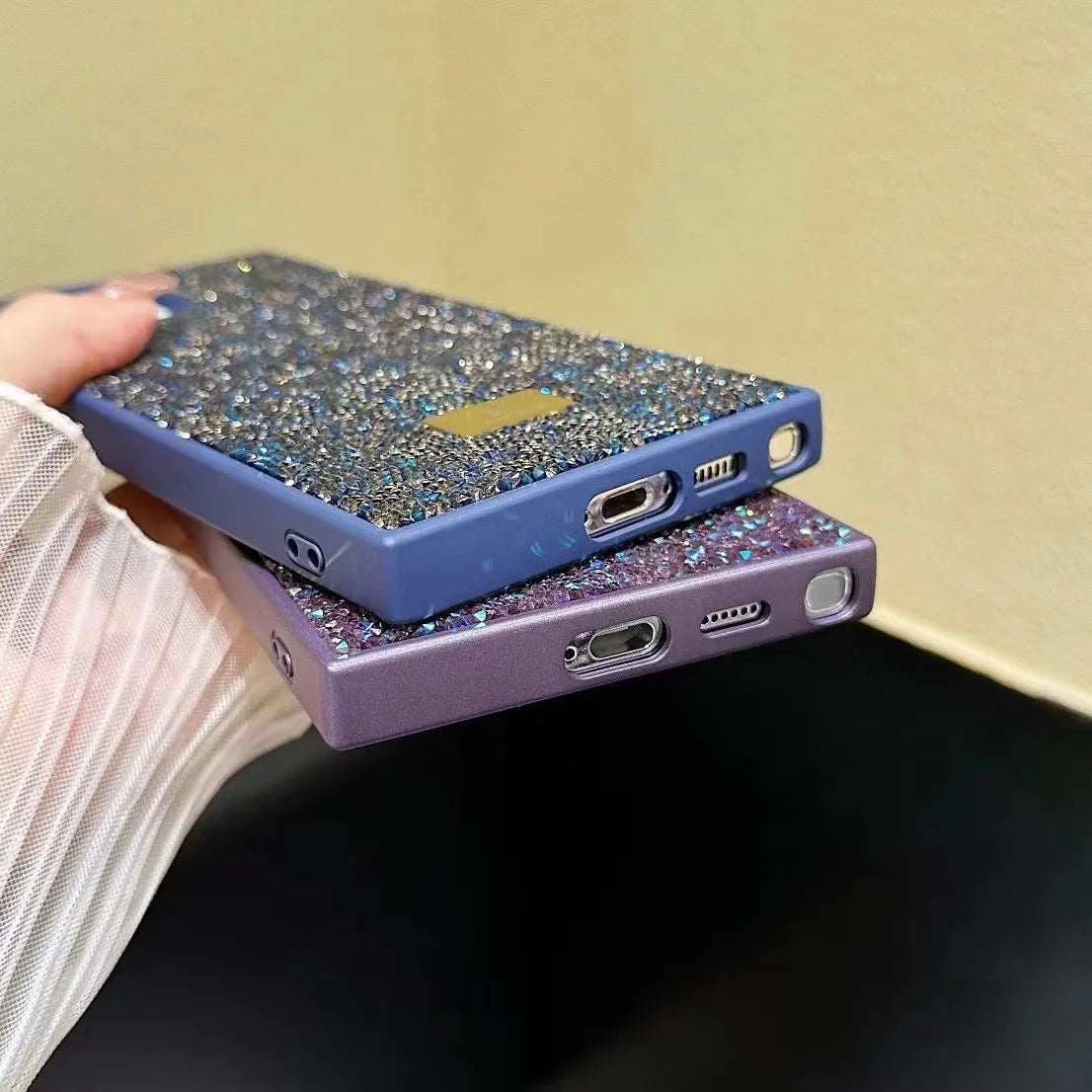 Galaxy Swan Glitter Case