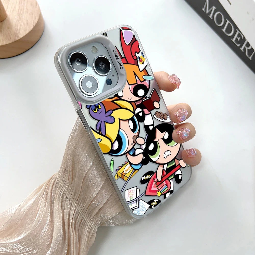 iPhone Powerpuff Girls Silver TPU Case