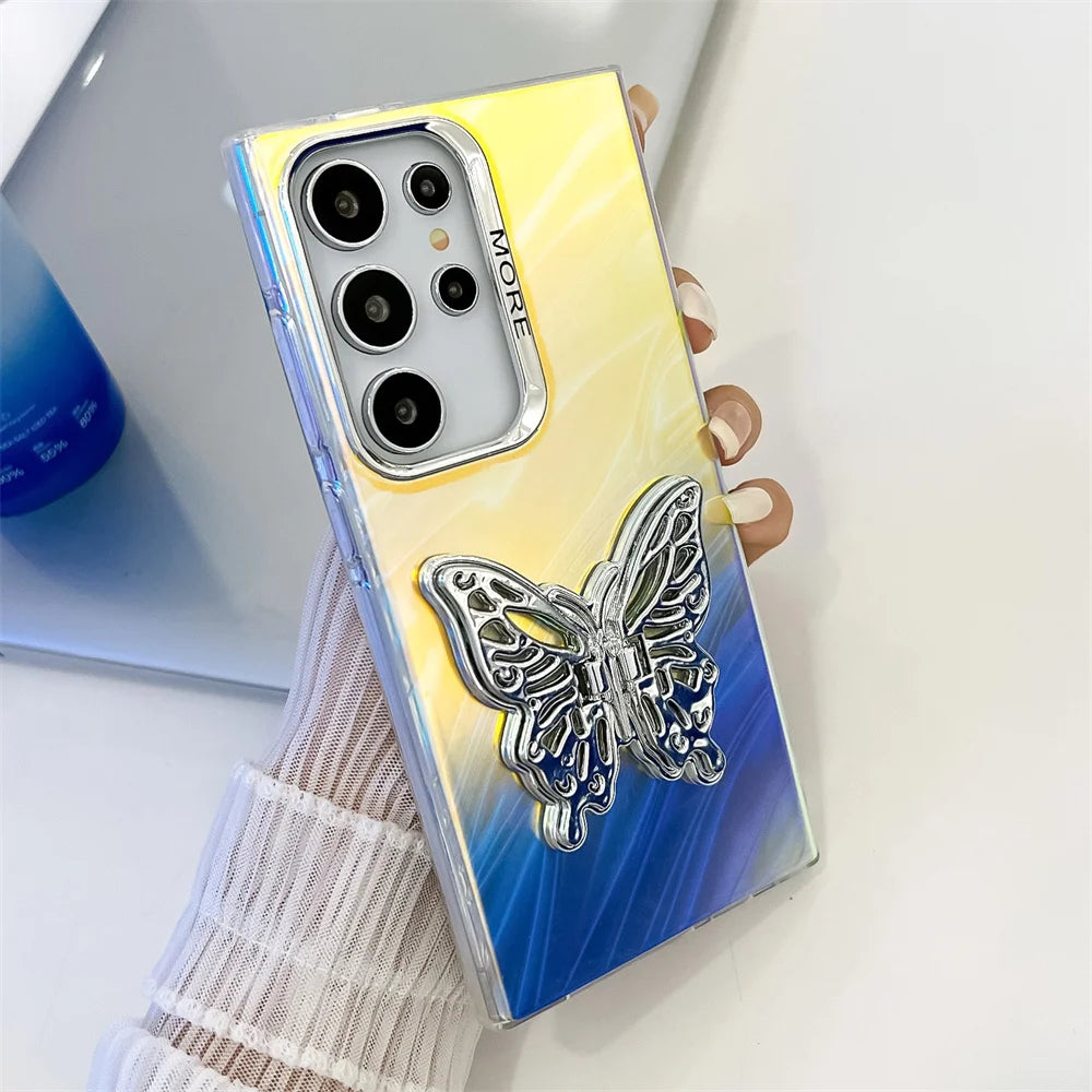 Galaxy Butterfly Bracket Case