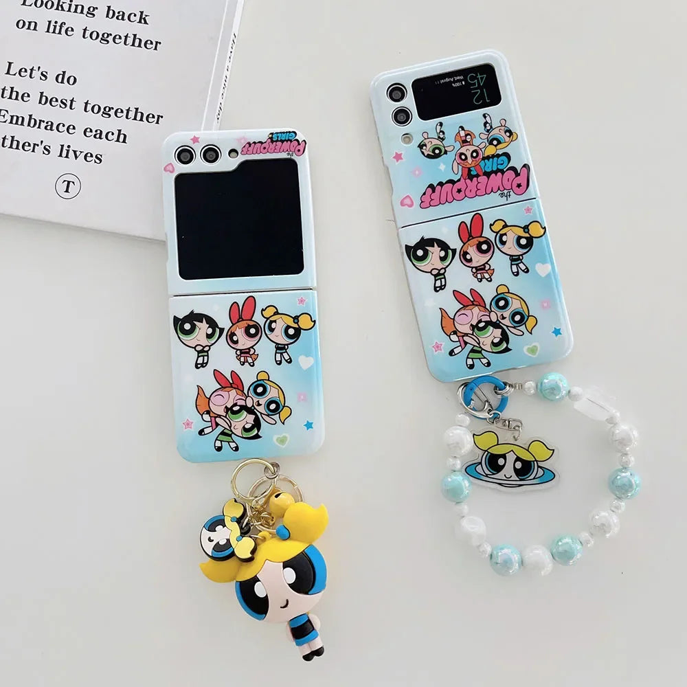 Galaxy Z Flip Powerpuff Girls Pendant Case