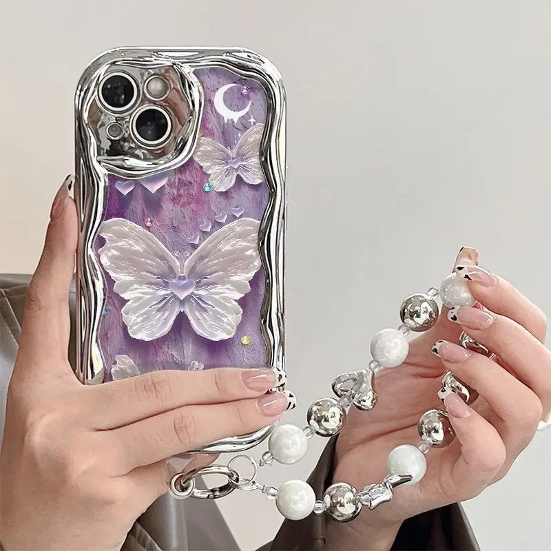 iPhone Graffiti Purple Butterfly Case