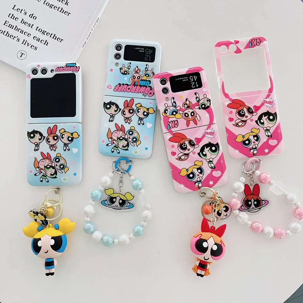 Galaxy Z Flip Powerpuff Girls Pendant Case