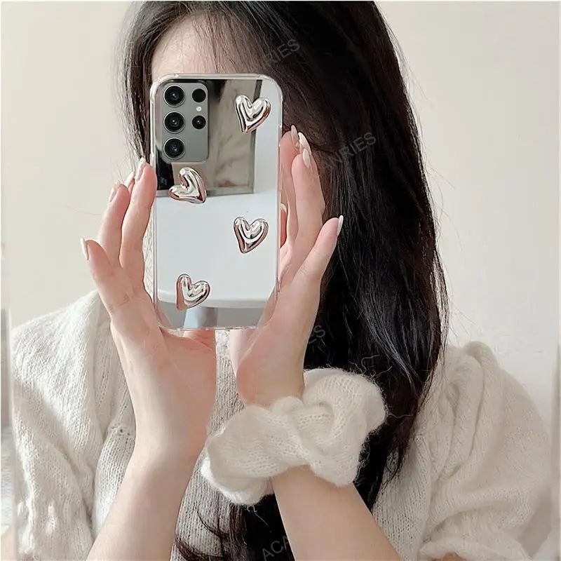 Galaxy S Heart Mirror Case