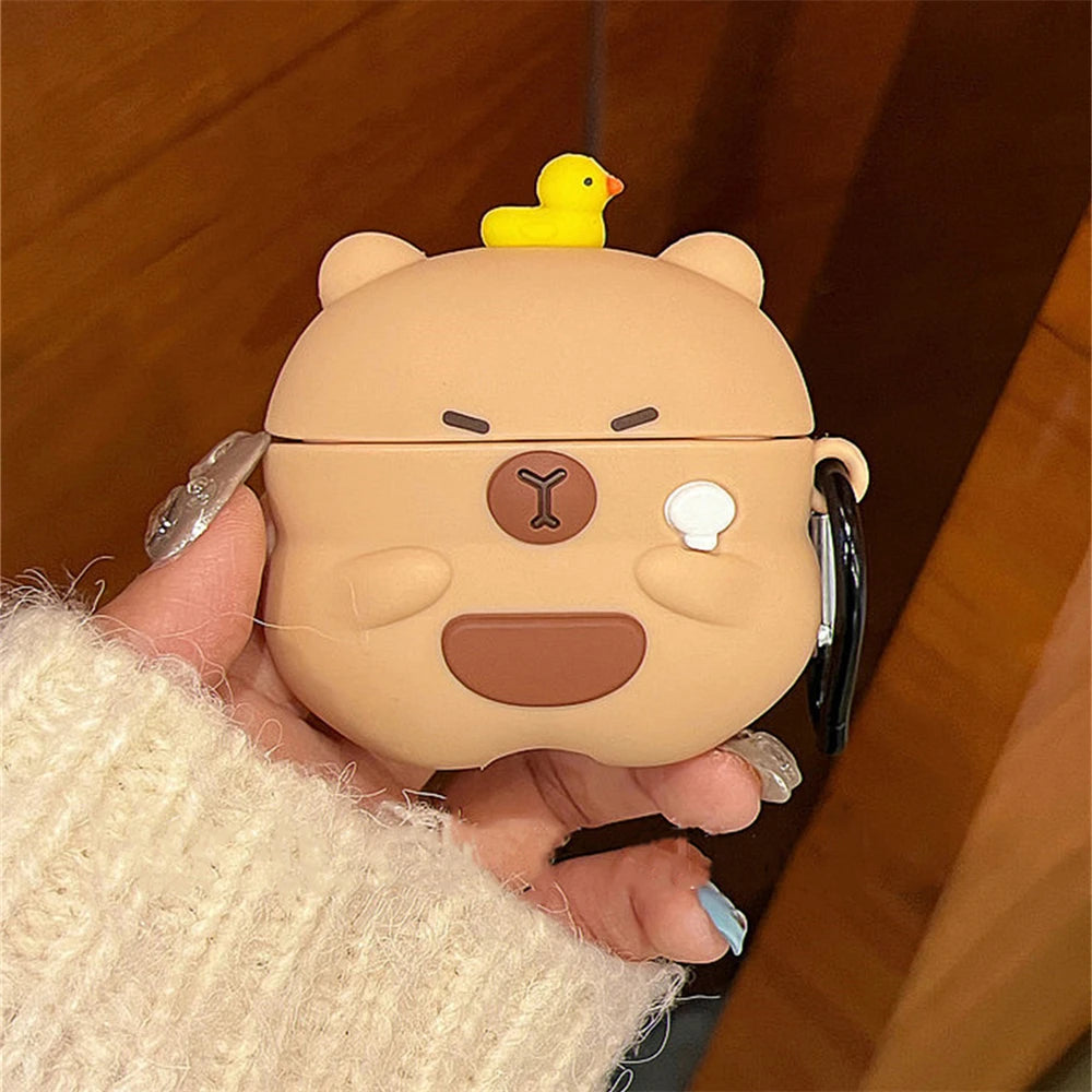 AirPods Capybara Duck Case