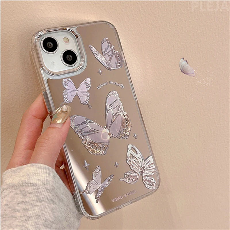 iPhone Butterfly Mirror Case