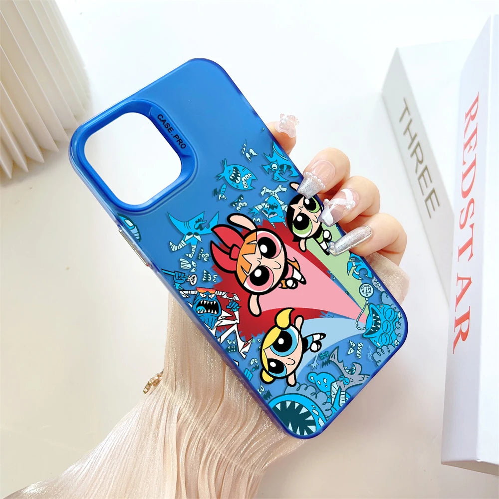 iPhone Powerpuff Girls Silver TPU Case